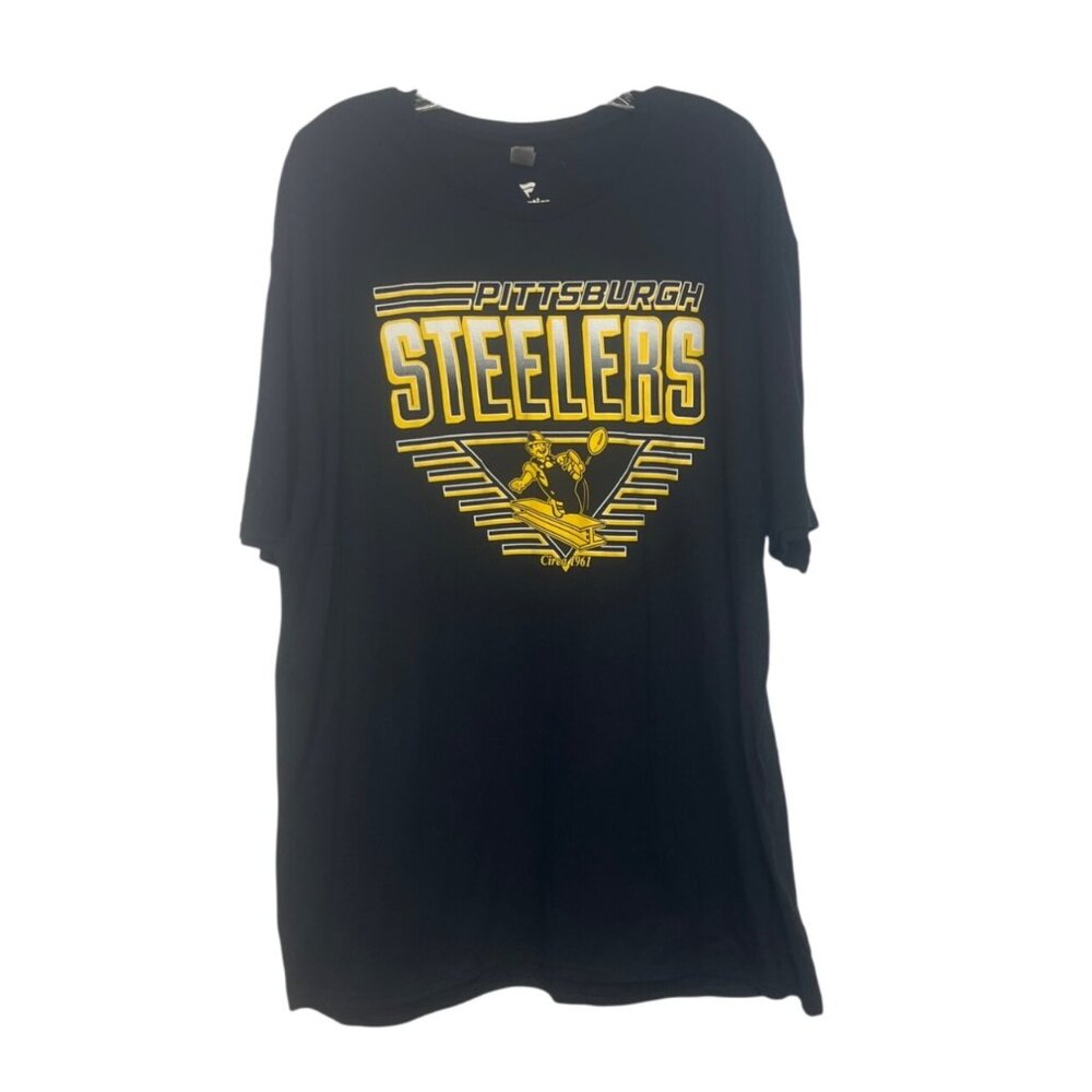 Fanatics Pittsburgh Steelers Tshirt 2XL Black Fanwear NFL Football